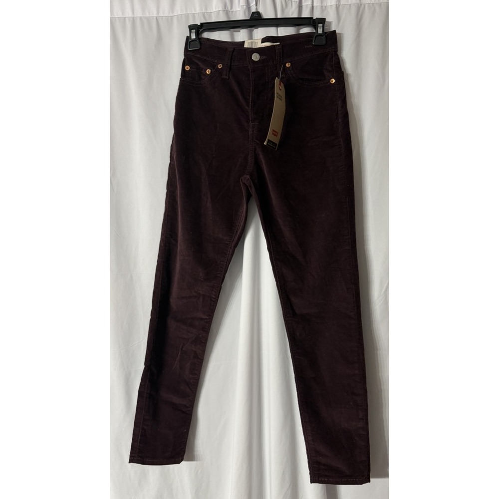 NWT Levis Wedgie Skinny Womens Stretch High Rise Casual Button Fly Pants Size 26